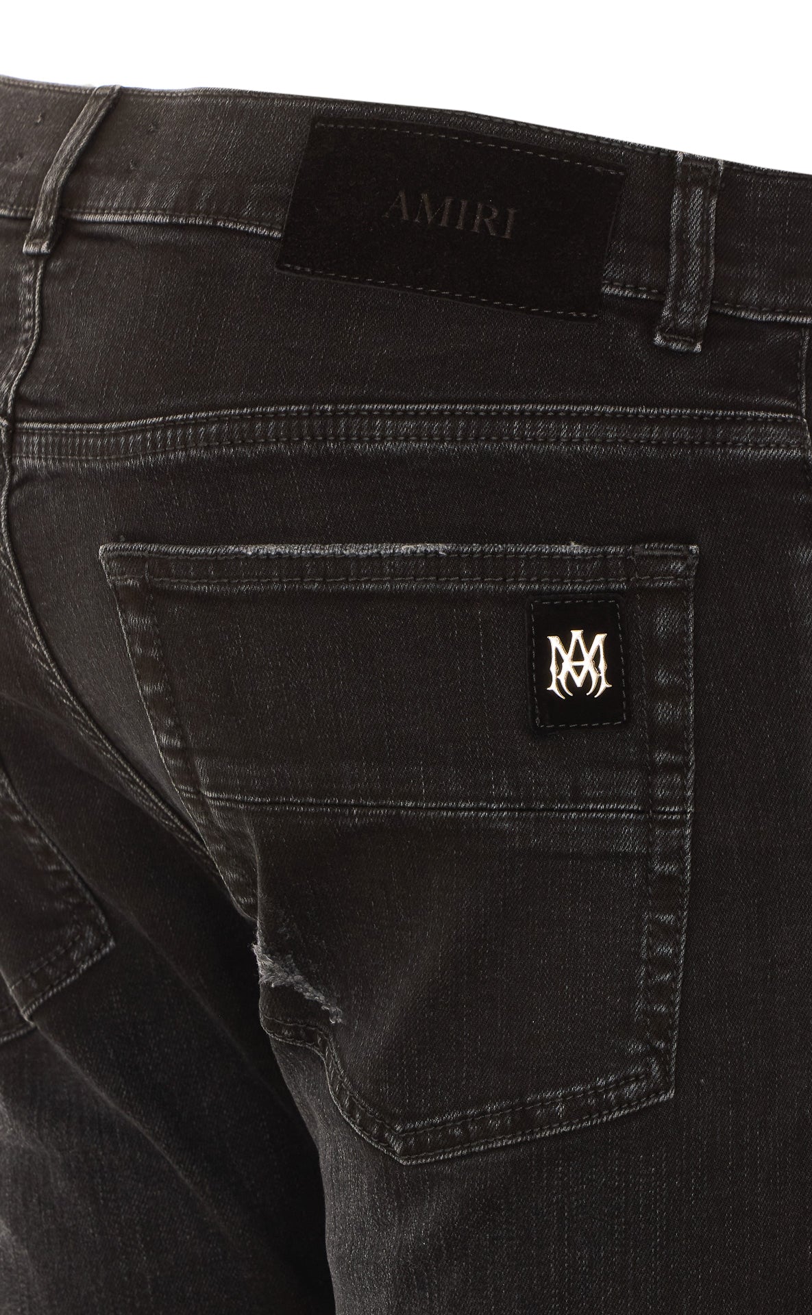 Amiri Men's Studs Mx1 Jeans in Black Cotton - view 3