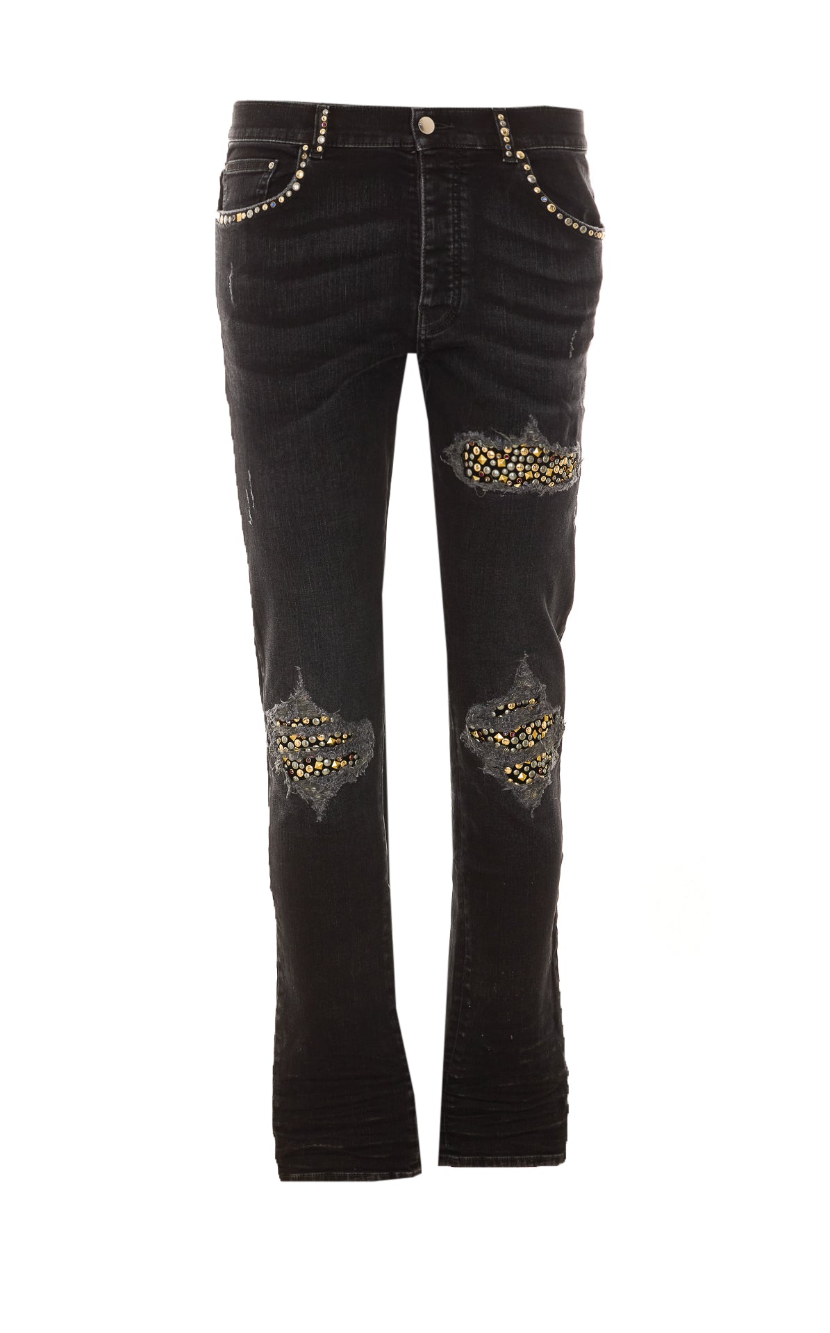Amiri Men's Studs Mx1 Jeans in Black Cotton - view 1