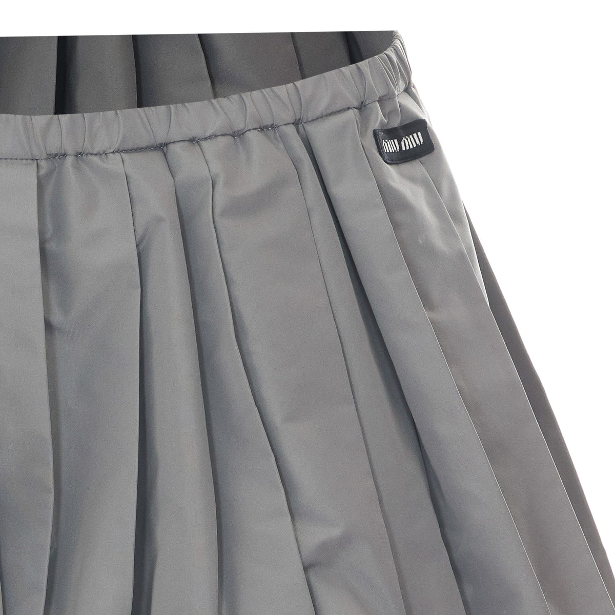 Miu Miu Women's Technical Fabric Mini Skirt in Grey - view 4