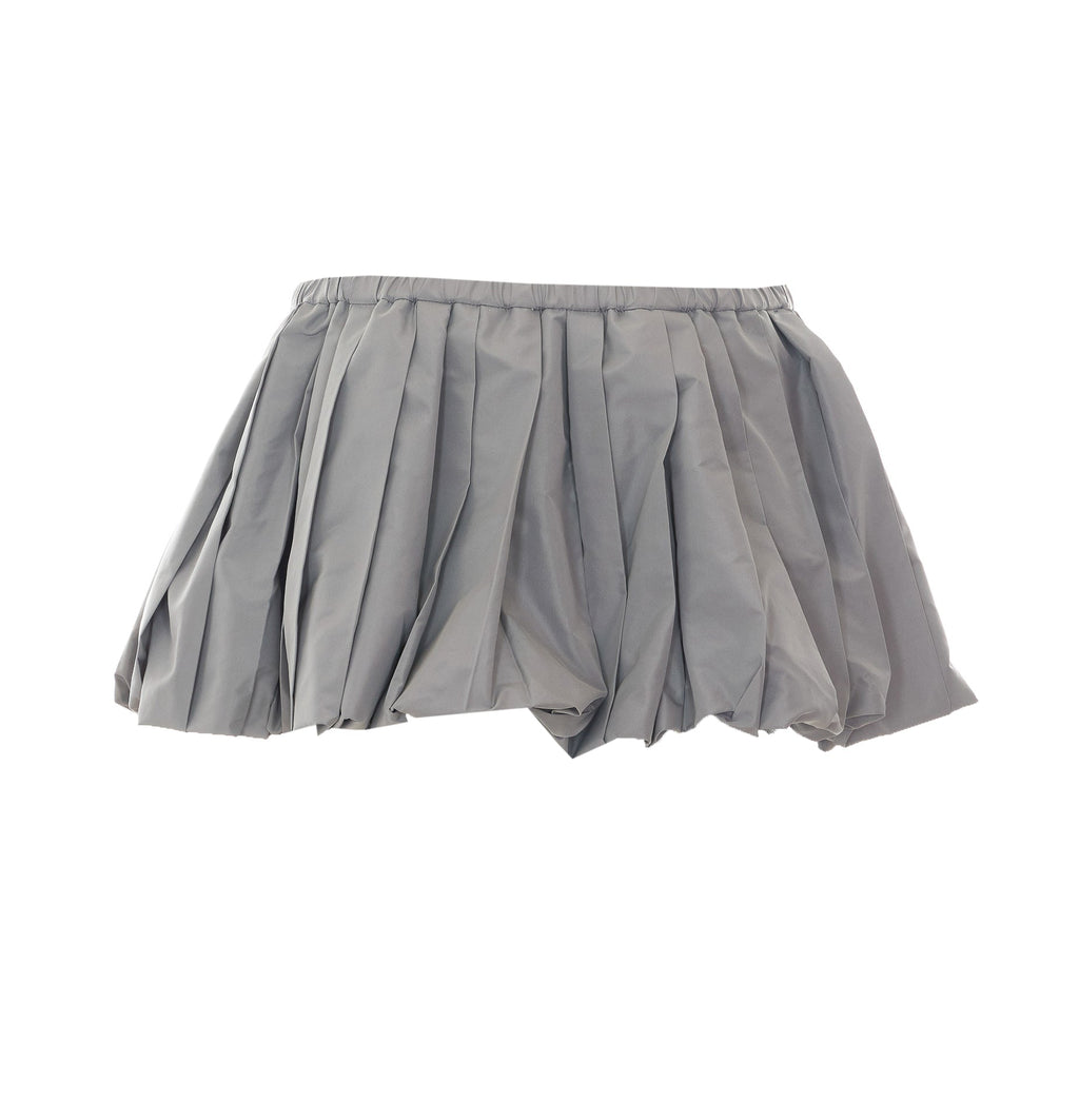 Miu Miu Women's Technical Fabric Mini Skirt in Grey - view 2