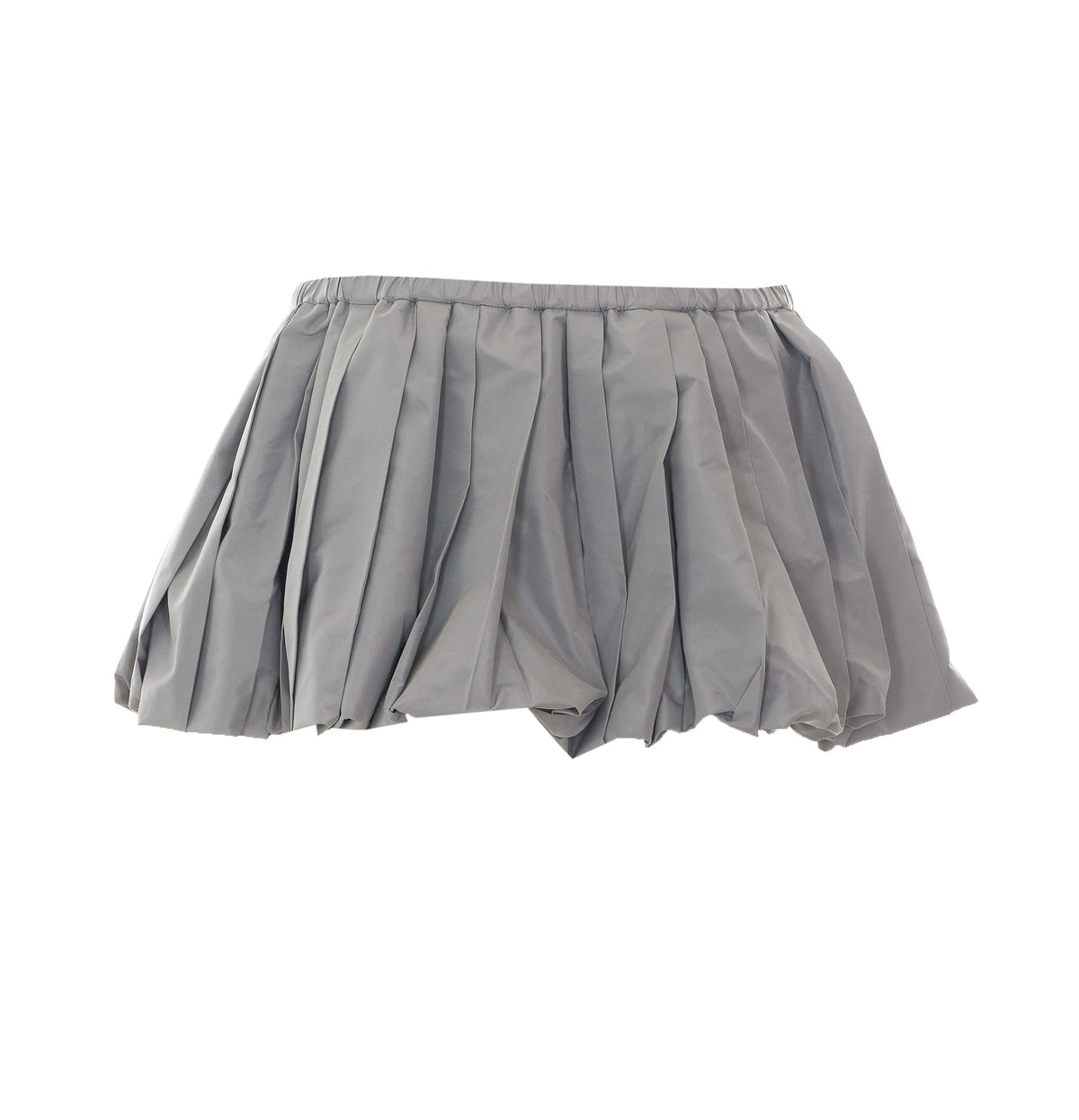Miu Miu Women's Technical Fabric Mini Skirt in Grey - view 2