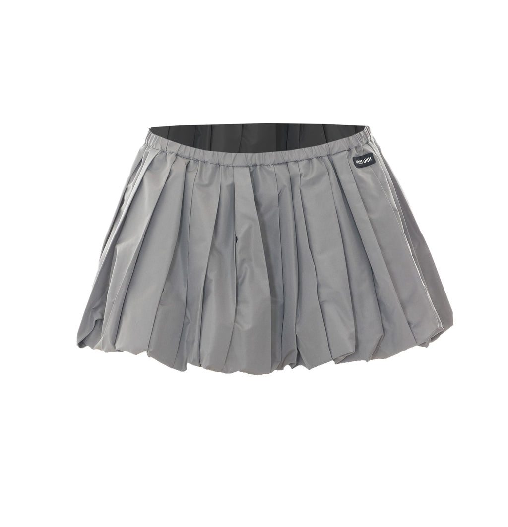 Miu Miu Women's Technical Fabric Mini Skirt in Grey - view 1