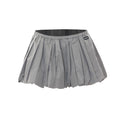 Miu Miu Women's Technical Fabric Mini Skirt in Grey - view 1