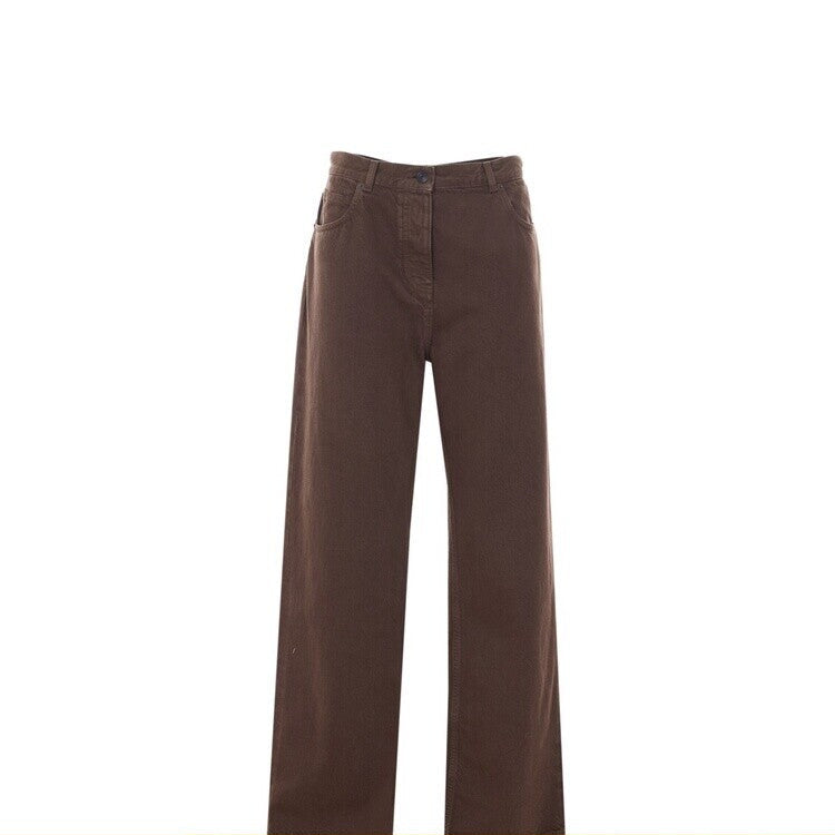 The Row Women's Finbar Jeans in Brown