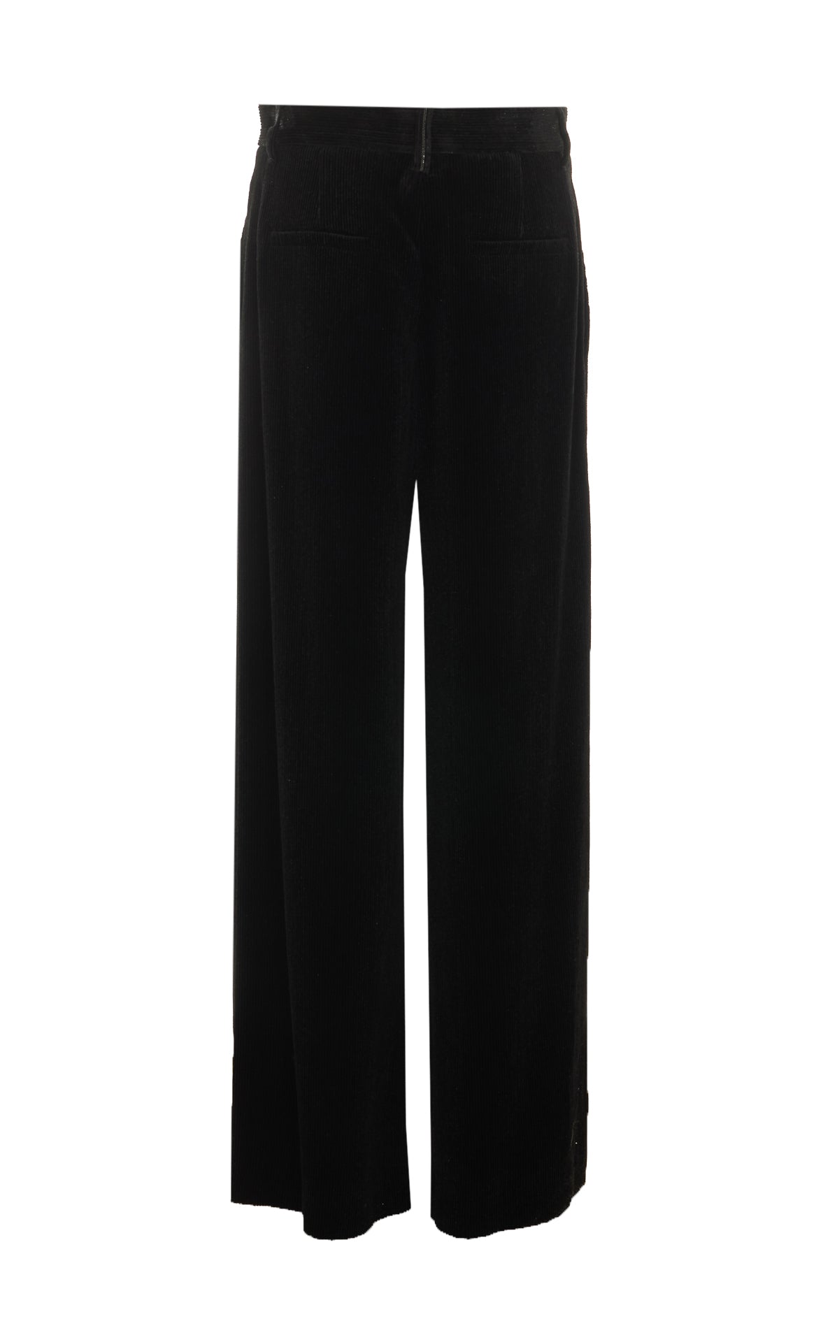 Brunello Cucinelli Women's Velvet Pants in Black Polyester - view 2