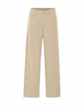Brunello Cucinelli Women's Velvet Pants in Beige Cotton - view 1