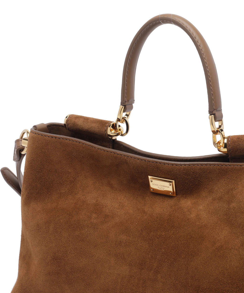 Dolce&Gabbana Women's Vittoria Handbag Medium in Camel - view 4