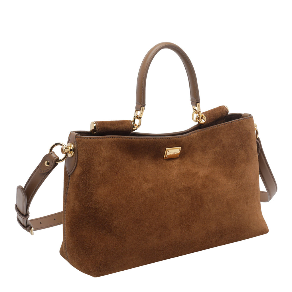 Dolce&Gabbana Women's Vittoria Handbag Medium in Camel - view 2