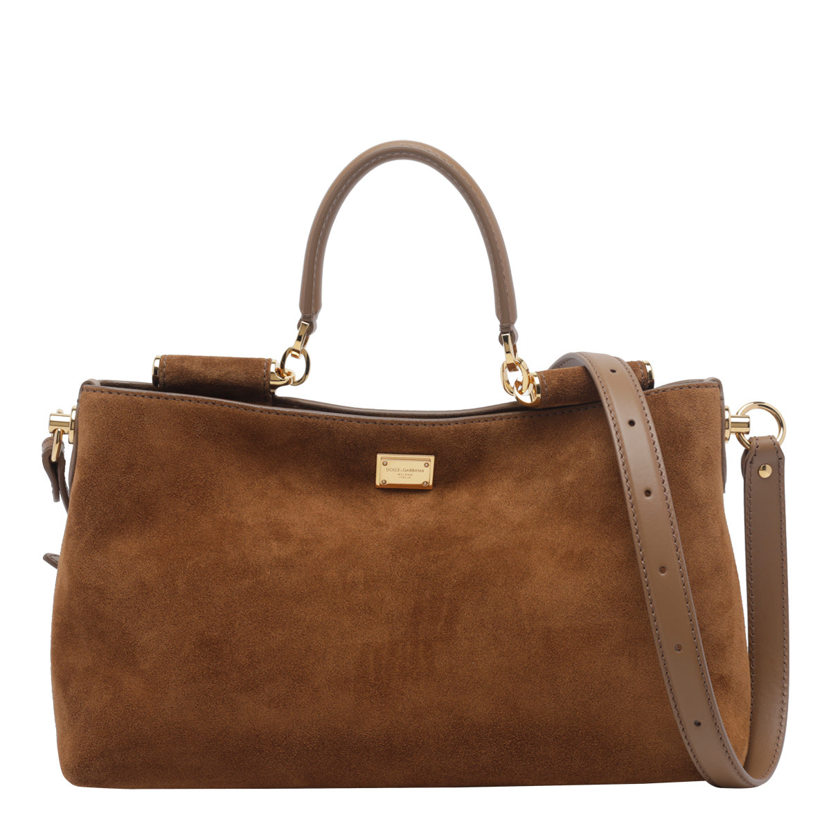 Dolce&Gabbana Women's Vittoria Handbag Medium in Camel - view 1