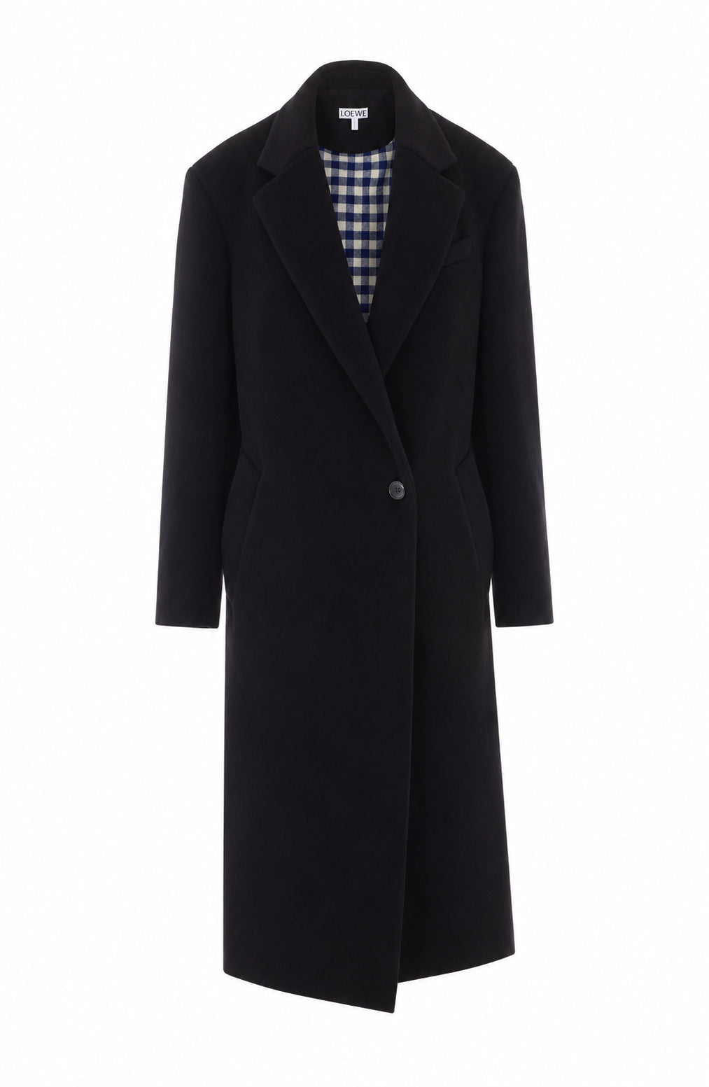 Loewe Women's Wool and Cashmere Coat in Blue - view 1