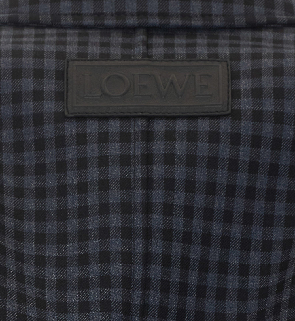 Loewe Women's Wool Drawstring Jacket with Loewe in Blue - view 2