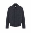 Loewe Women's Wool Drawstring Jacket with Loewe in Blue - view 1