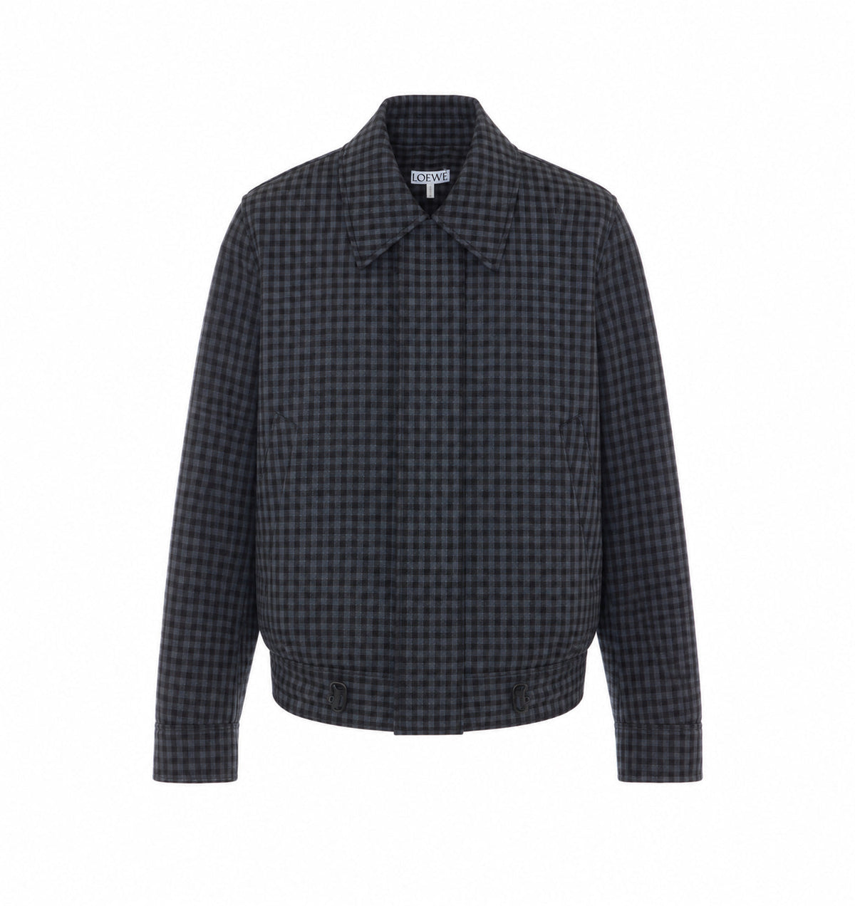 Loewe Women's Wool Drawstring Jacket with Loewe in Blue - view 1